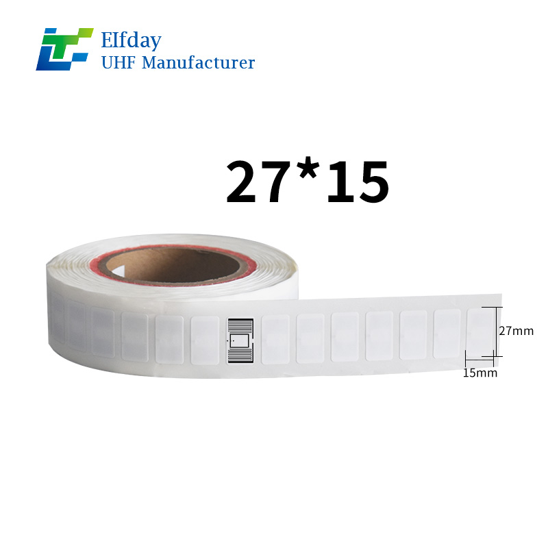 27*15mm KU7chip Impriment RFID Passive UHF RFID Inlays Label Sticker for RFID Scanner ISO 18000-6c